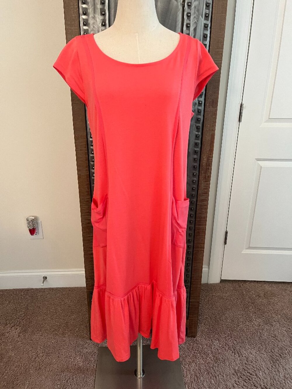 Soft Surroundings Rapture Rose Fleuri T-shirt Dress - M